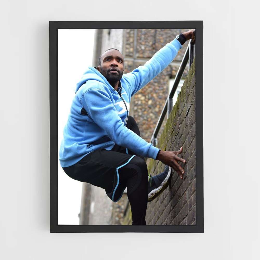 Poster Sebastien foucan – affiche Parkour et freerun (vue 2)
